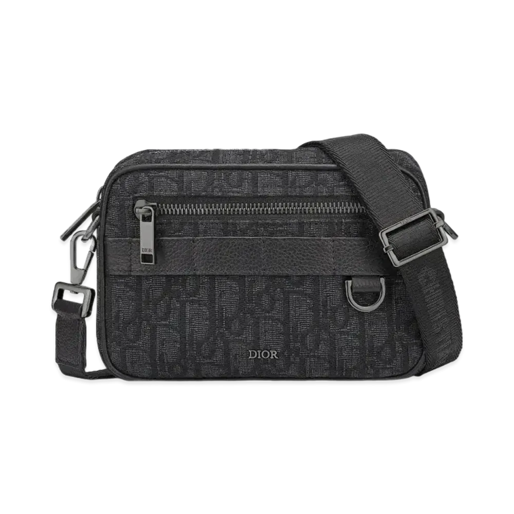 Dior Safari Mini Messenger Bag Oblique Jacquard "Black"
