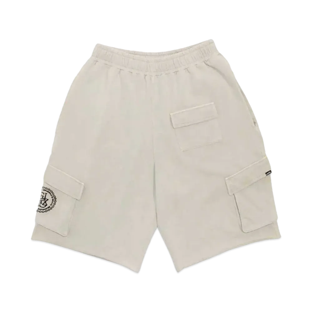 genzai Pigment Cargo Half Pants "OFF-WHITE"