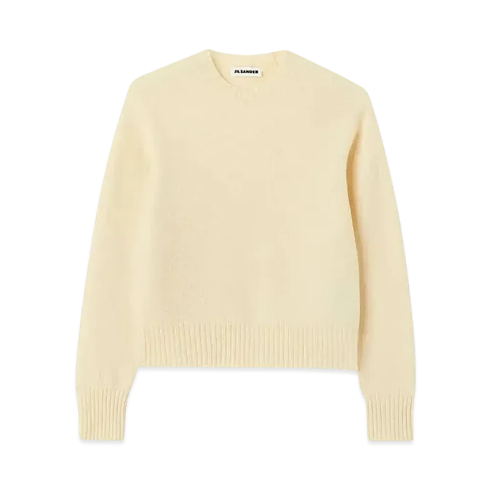 Jil Sander Women's Crew-Neck Sweater "Corn Silk"