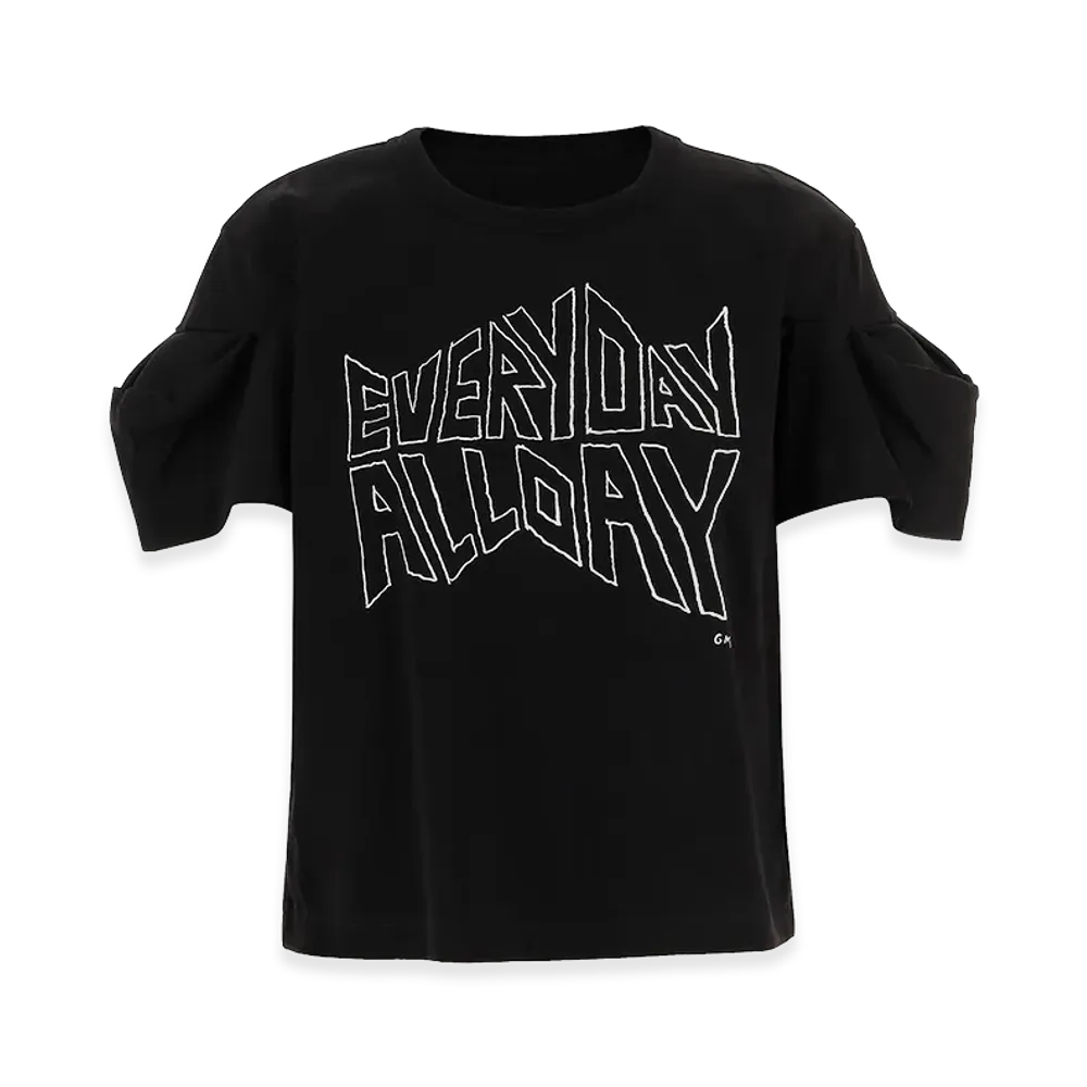 sacai Women's T-Shirt "Black"