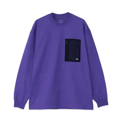 The North Face Long Sleeve Field Pocket Tee "TNF Purple"