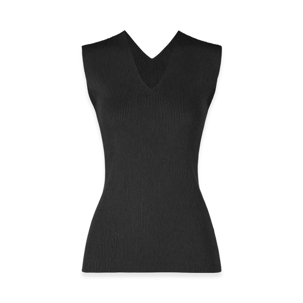 132 5. ISSEY MIYAKE Flat Rib Knit 2 "Black"