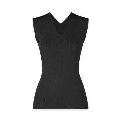 132 5. ISSEY MIYAKE Flat Rib Knit 2 "Black"