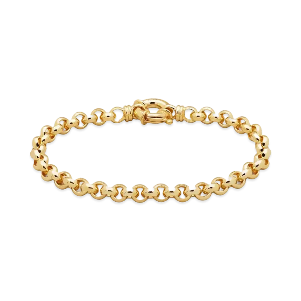 TOMWOOD Thick Rolo Bracelet "Gold"