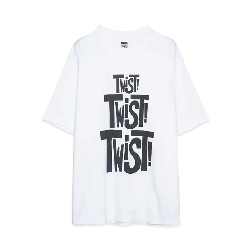 RATS TWIST TEE "WHITE"