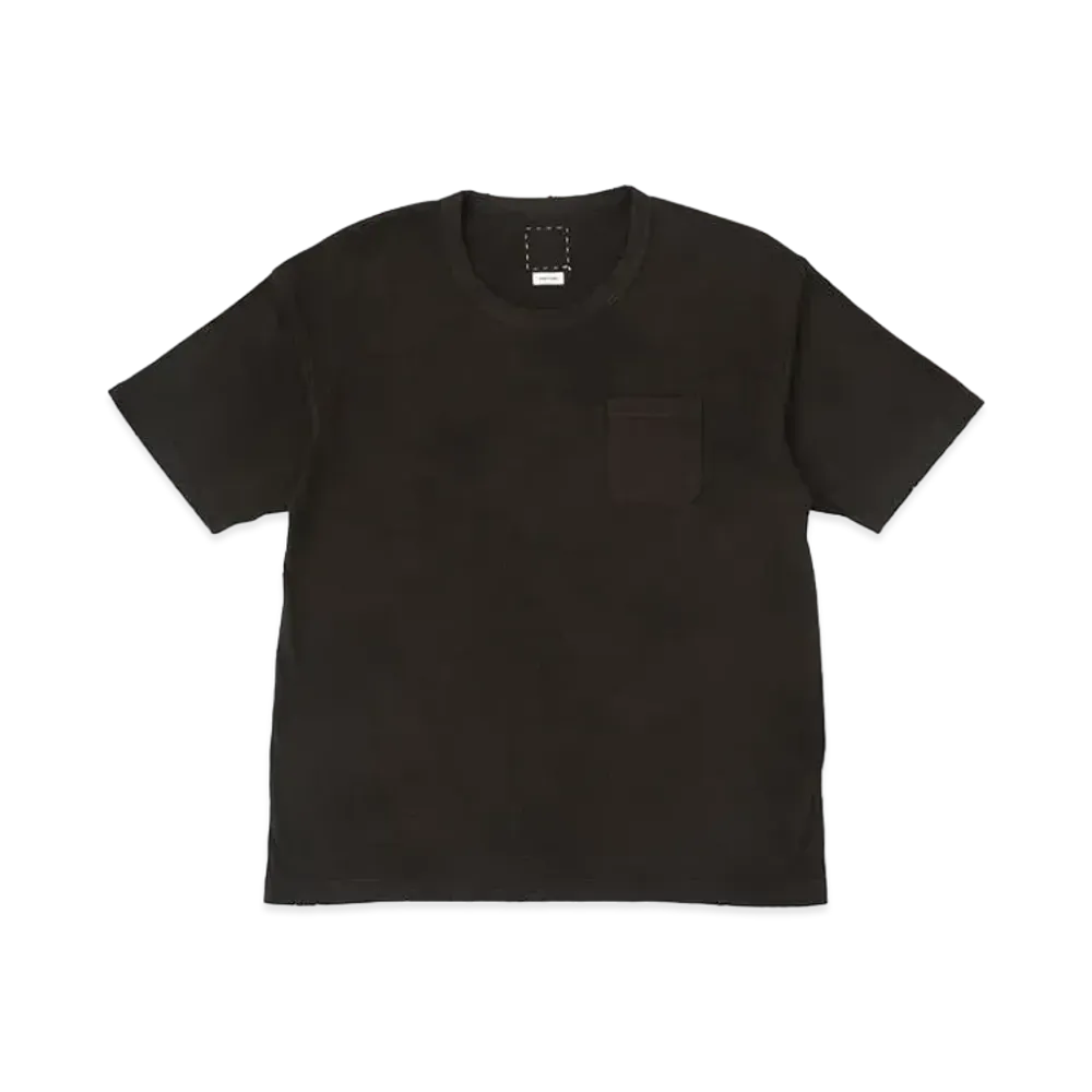 visvim Jumbo Tee S/S (Uneven Dye) "Charcoar"