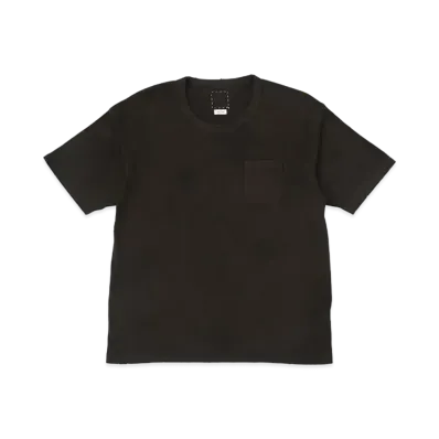 visvim Jumbo Tee S/S (Uneven Dye) "Charcoar"