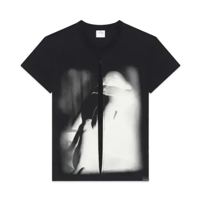 Courreges Lovers Zipped T- Shirt "Black/Natural"