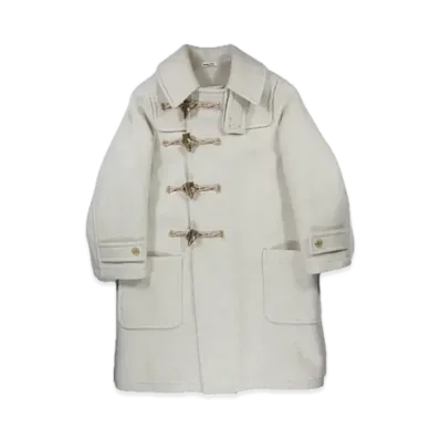 FUMIKA UCHIDA Melton Duffle Coat "Oyster"
