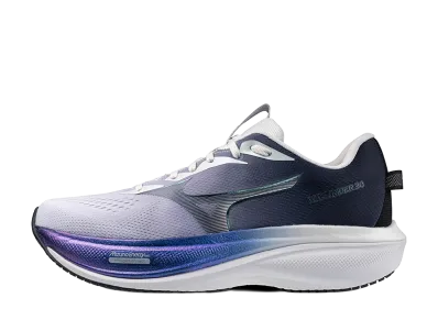 Mizuno Wave Rider 30 "Black/White/Deep Blue"