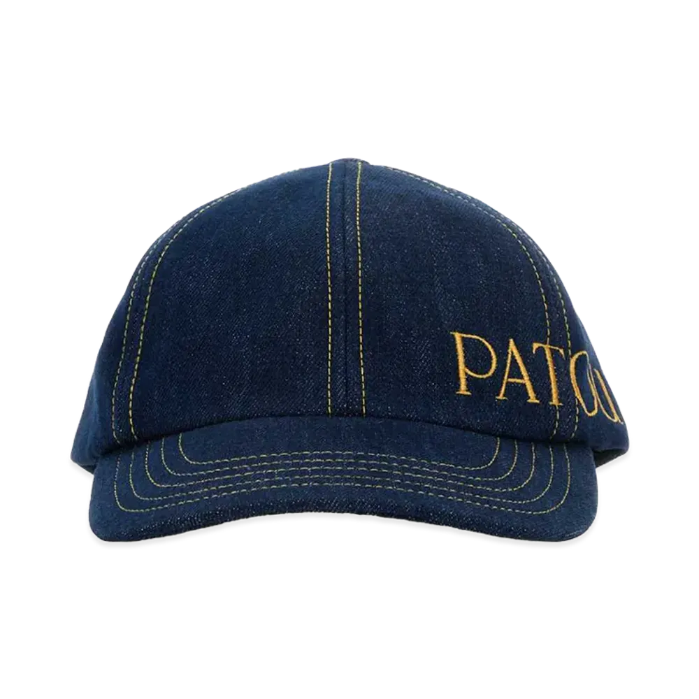 PATOU Women's Denim Baseball Cap "Blue"