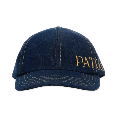 PATOU Women's Denim Baseball Cap "Blue"