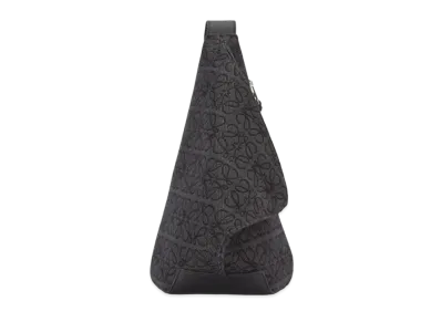 LOEWE Anton Sling In Anagram Jacquard And Calfskin "Anthracite / Black"