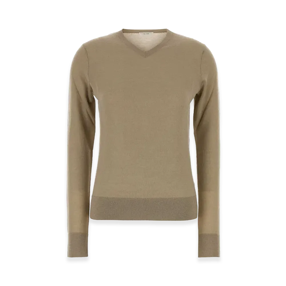 The Row Women's Cashmere Blend Ondre Sweater "Camel/Cappuccino/Beige"