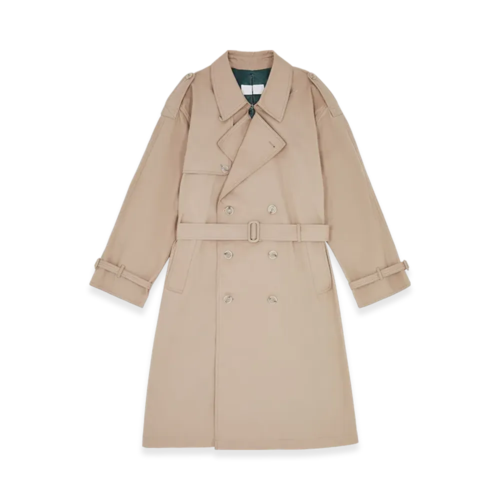 MM6 Maison Margiela Women's Twisted Trench Coat "Sand"