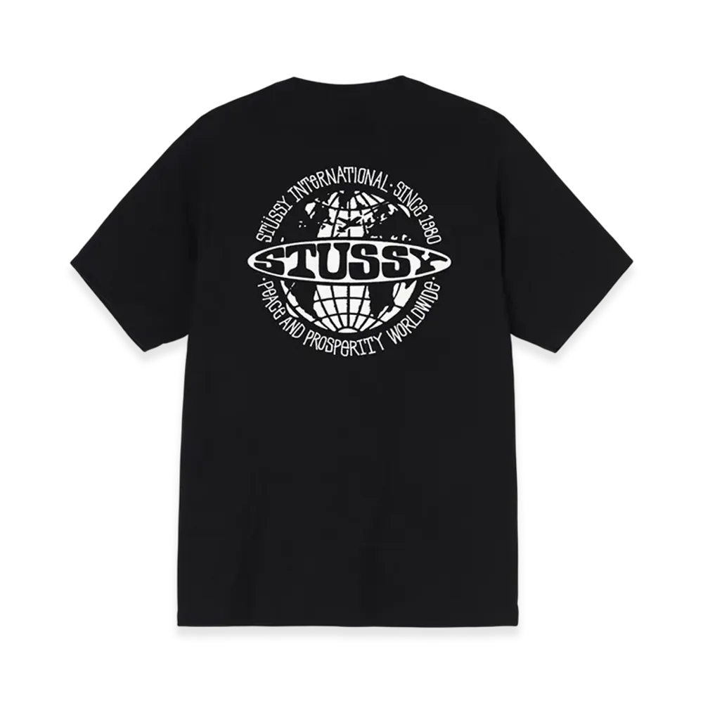 Stussy Worldwide Dot Tee "Black"