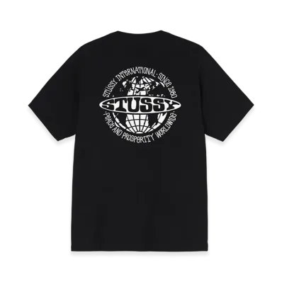 Stussy Worldwide Dot Tee "Black"