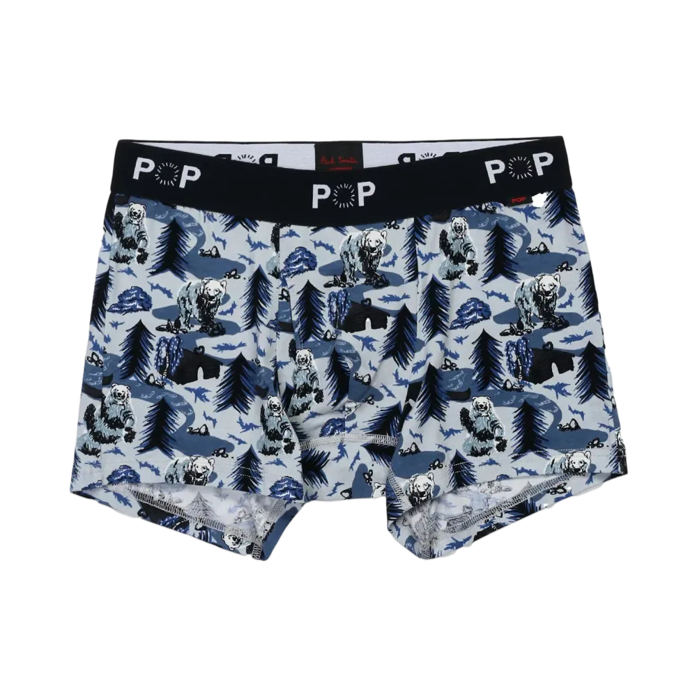 Paul Smith Mountain Bear Boxer Shorts "Gray"
