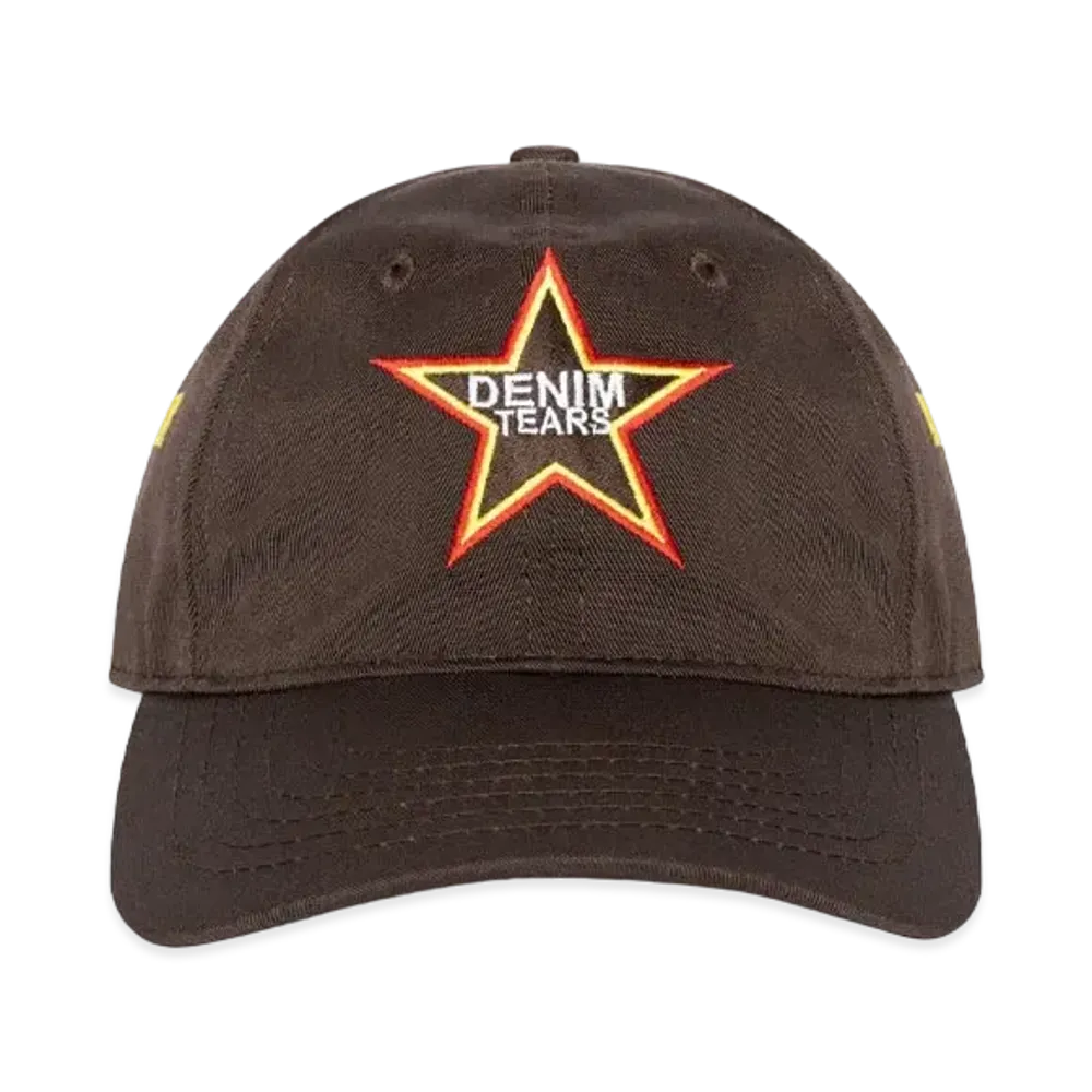 DENIM TEARS Every Tear Is A Star Tee Dad Hat "Brown"