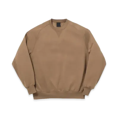 DAIWA PIER39 Women's Tech Sweat Crew Freedom Sleeve "Light Brown"