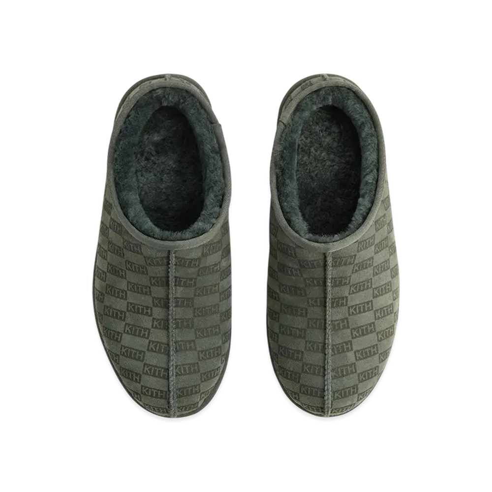 Kith Monogram Shearling Slippers "Stadium"