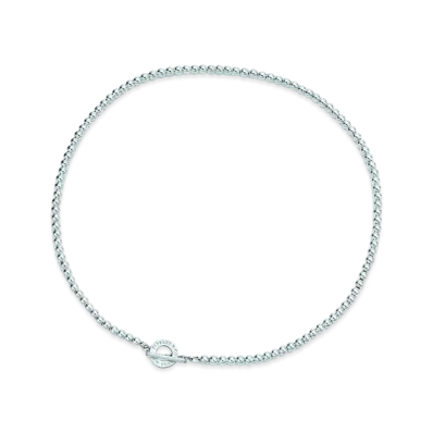 Tiffany & Co. Toggle Bead Necklace 4mm "Silver"