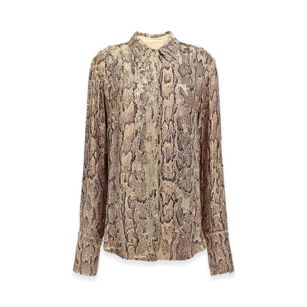 DRIES VAN NOTEN Women's Celina Bis Shirt "Nude/Neutrals"