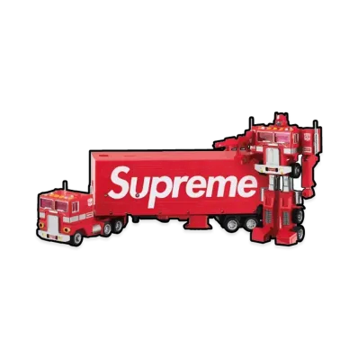 Supreme x Transformers G1 Optimus Prime Figure "Red"
