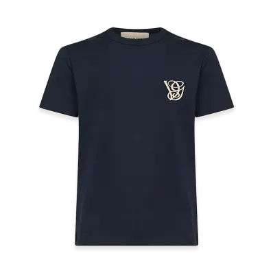 Valentino Cotton Jersey T-Shirt "Blue"