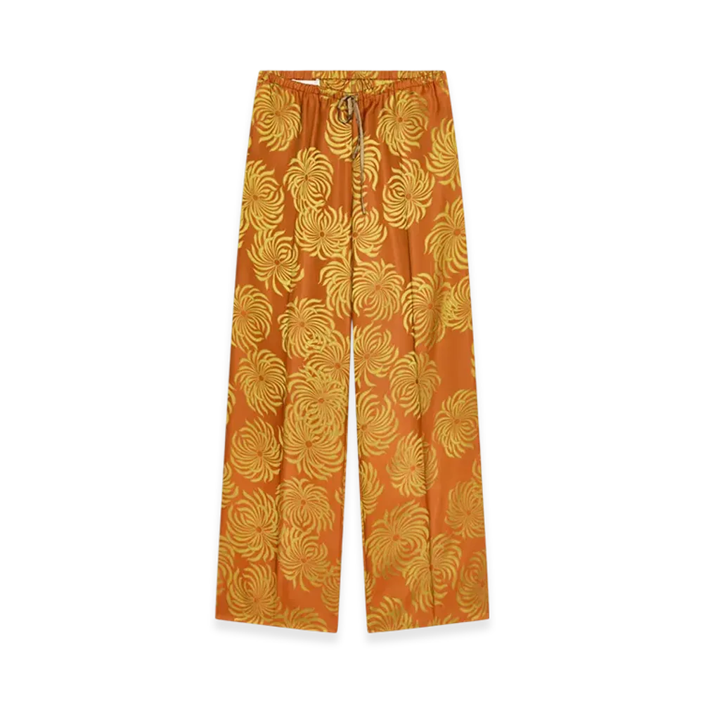DRIES VAN NOTEN Women's Elasticated Pants "Orange"