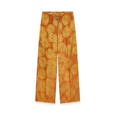 DRIES VAN NOTEN Women's Elasticated Pants "Orange"