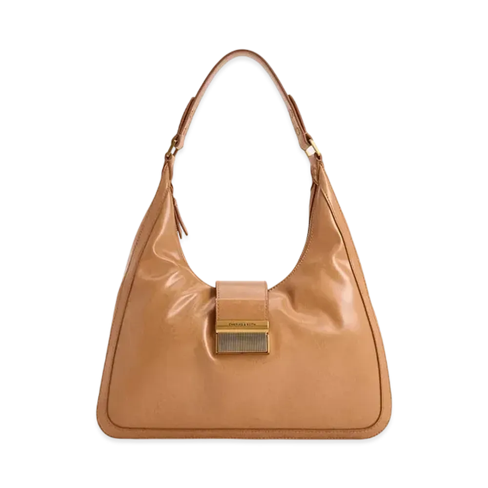 CHARLES & KEITH Charlotte Hobo Bag "Toffee"