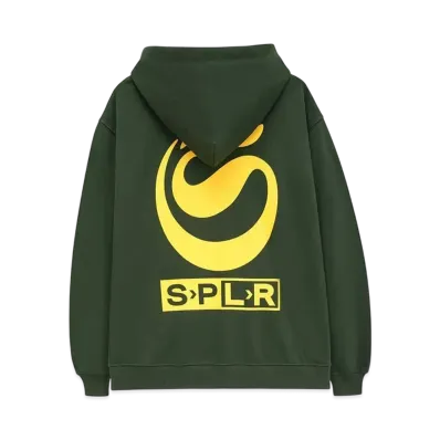 SPLR S Logo Zip Hoodie "Dark Green"