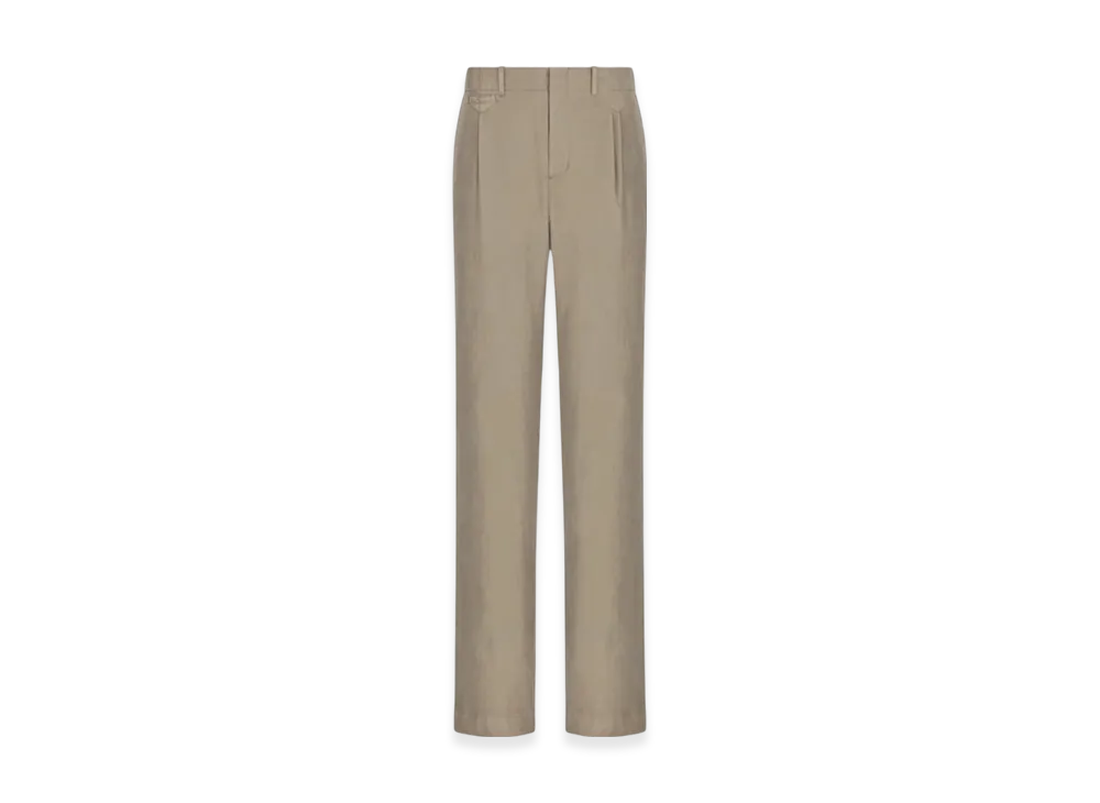 Dior x Stone Island Loose-Fit Pants Cotton-Blend Satin "Light Brown"