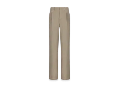 Dior x Stone Island Loose-Fit Pants Cotton-Blend Satin "Light Brown"