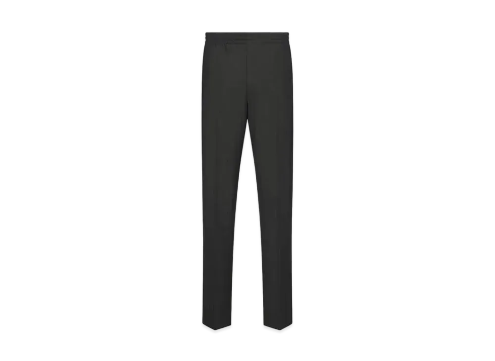 Dior Tailored Track Pants with Christian Dior Couture Tag Virgin Wool and Mohair "Gray"