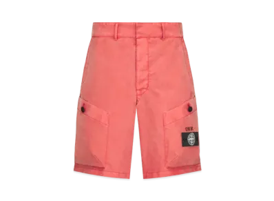 Dior x Stone Island Bermuda Short Pant Cotton Blend Satin "Red"