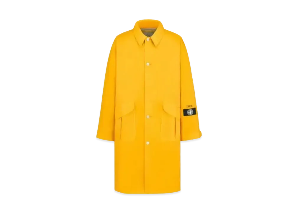 Dior x Stone Island Silk Mix Carcoat W/ Removable Cannage Gilet