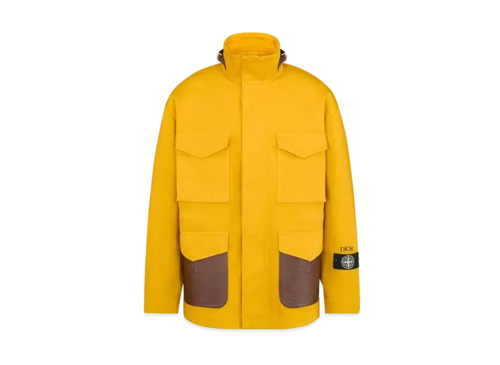 Dior x Stone Island Field Jacket W/ Leather Debossed Cannage Pockets