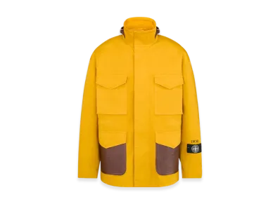 Dior x Stone Island Cotton-Blend Satin Jacket "Yellow"