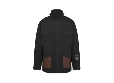 Dior x Stone Island Field Jacket W/ Leather Debossed Cannage Pockets