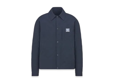 Dior Cannage Jacket Technical Cotton Ottoman "Blue"