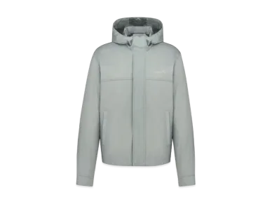 Dior Handwritten Christian Dior Windbreaker Crinkled Technical Fabric "Blue"