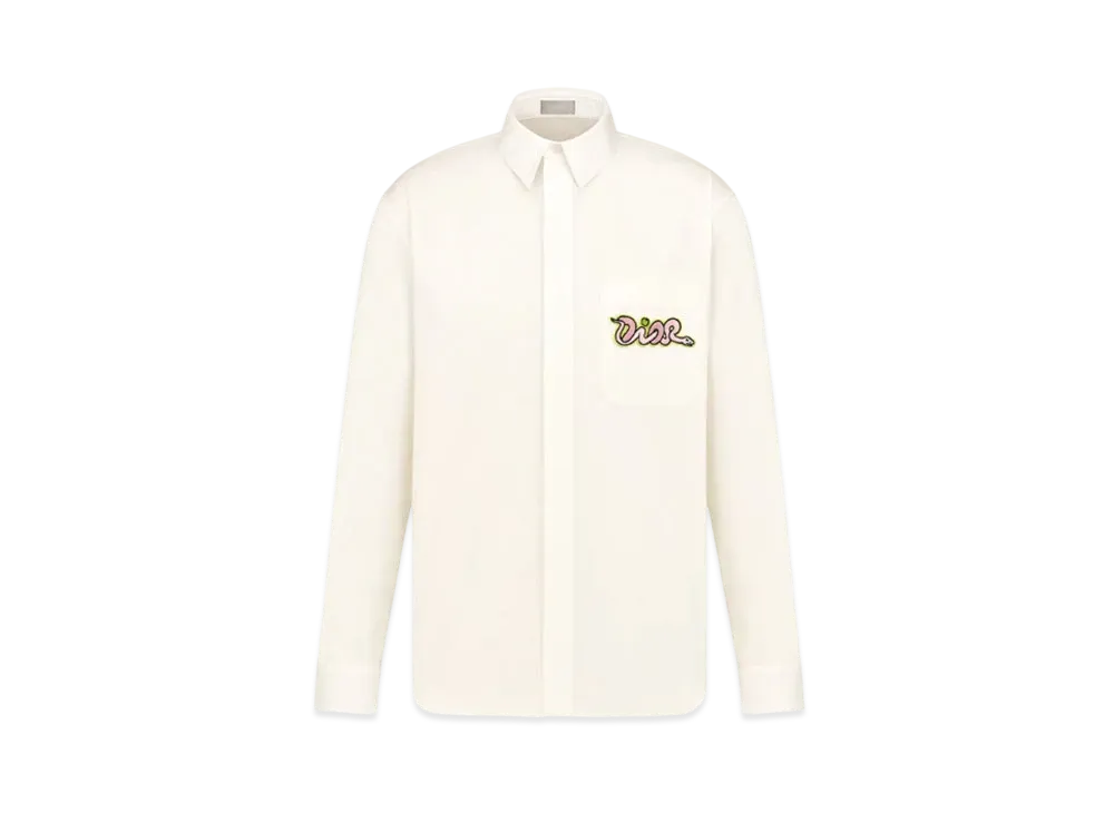 Dior x KAWS Shirt Cotton Twill "Off White"