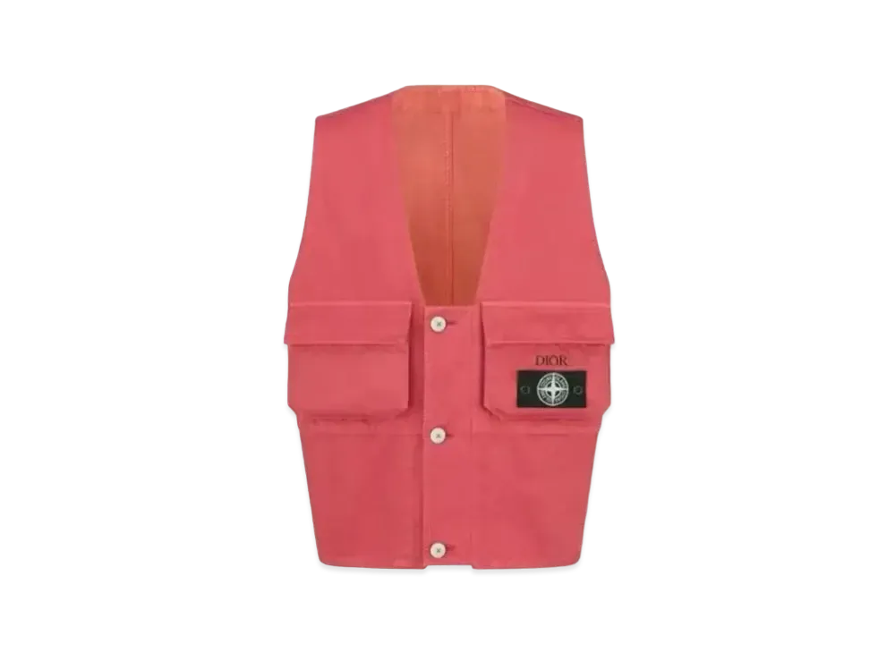 Dior x Stone Island Vest Garment Dye Technical Waistcoat