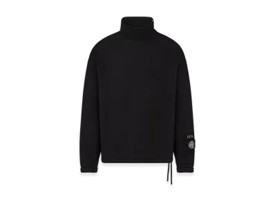 Dior x Stone Island Cotton Fleece Sweatshirt "Black"