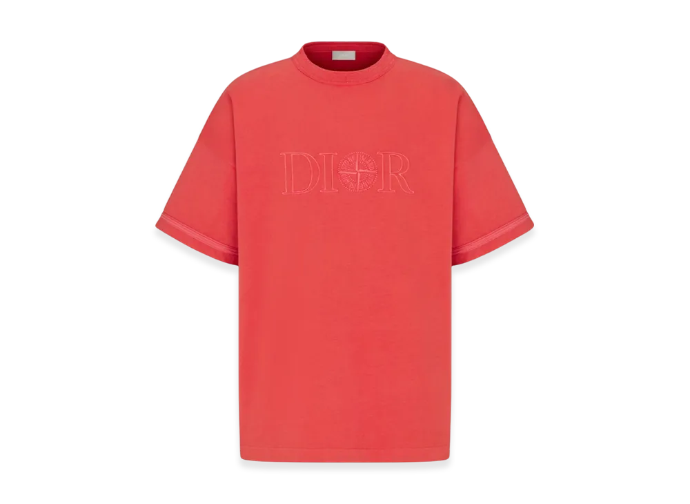 Dior x Stone Island Oversized Fit T-Shirt "Red"
