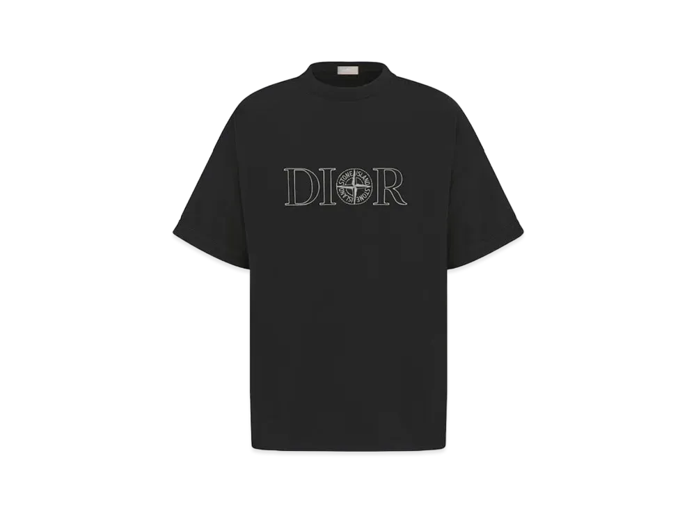 Dior x Stone Island T-shirt Cotton Jersey "Black"