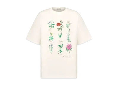 Dior T-Shirt Slub Cotton Jersey "White"