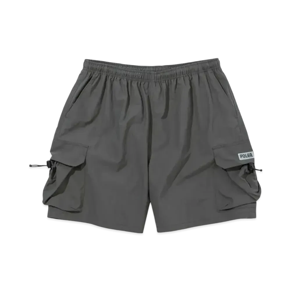 POLeR Nylon Wide Stuff Cargo Shorts "Grey"